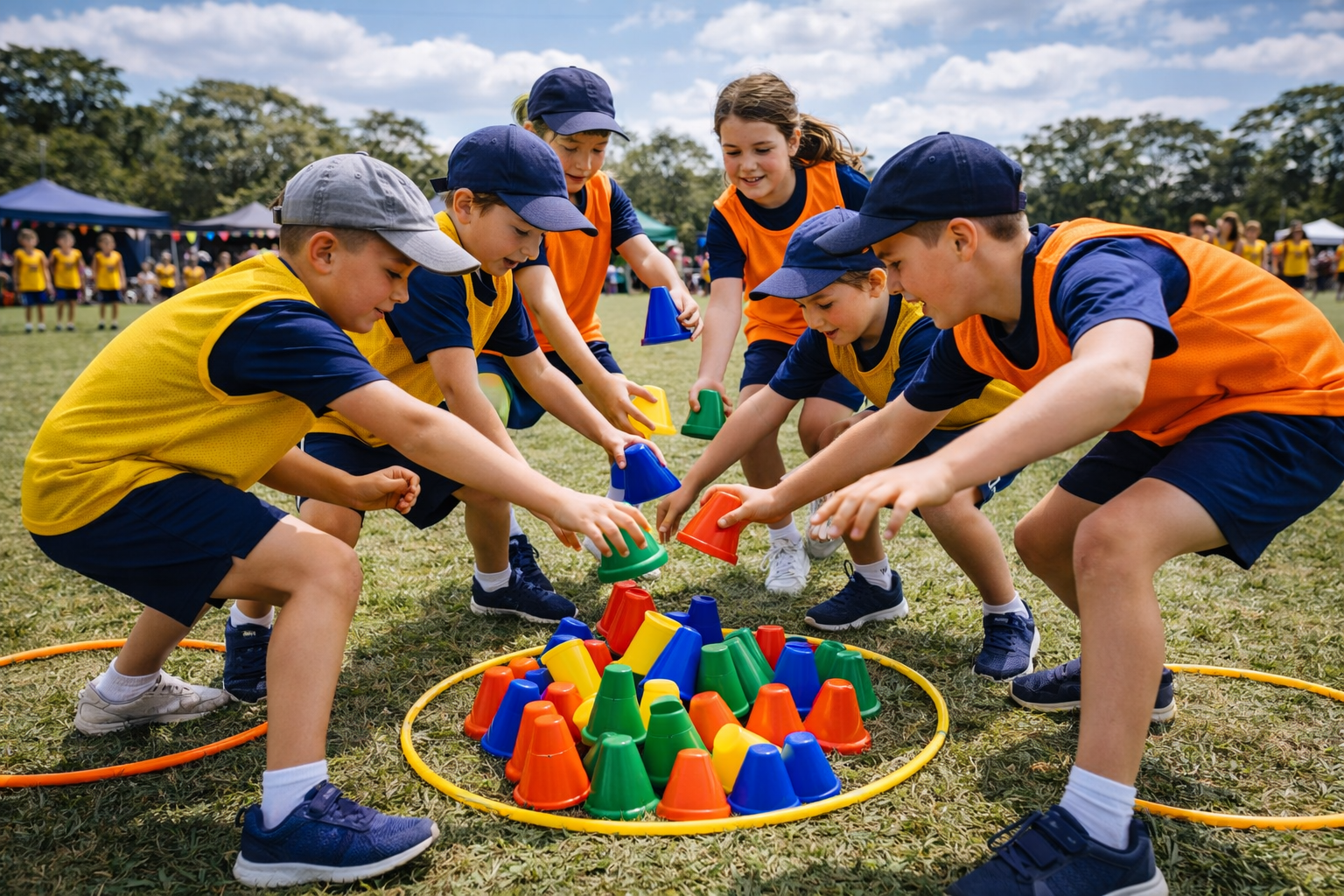 Battle of the Sports — kids celebrating